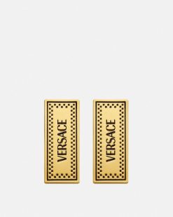 Boucles D'Oreilles | Versace Boucles D'Oreilles '90S Vintage Versace Logo