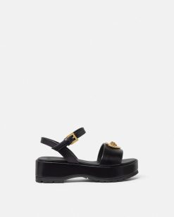 Chaussures | Versace Sandales Avec Coeur Medusa Kids En Cristaux