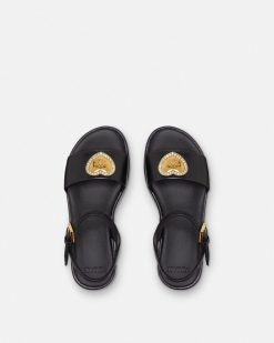 Chaussures | Versace Sandales Avec Coeur Medusa Kids En Cristaux