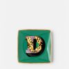 Deco | Versace Assiette Carree D Versace Alphabet 11,5 Cm