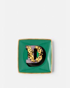 Deco | Versace Assiette Carree D Versace Alphabet 11,5 Cm