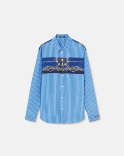 Chemises | Versace Chemise Rayee Versace Nautical