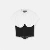 Vetements | Versace T-Shirt Facon Bustier Warranty Avec Logo