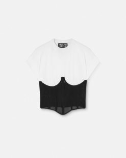 Vetements | Versace T-Shirt Facon Bustier Warranty Avec Logo