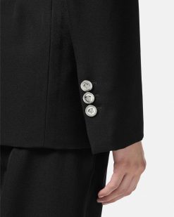 Vestes Et Blazers | Versace Blazer A Boutonnage Croise Et Forme Sablier