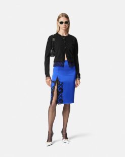 Maille | Versace Cardigan En Dentelle Barocco