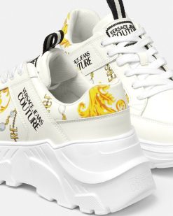 Chaussures | Versace Baskets Speedtrack A Imprime Chain Couture