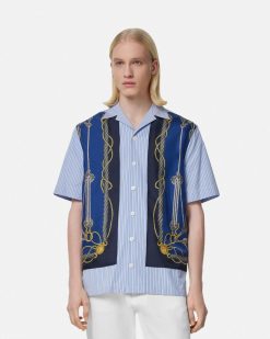 Chemises | Versace Chemise Rayee Versace Nautical