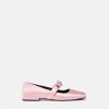 Mocassins Et Ballerines | Versace Ballerines Ouvertes En Satin Gianni Ribbon