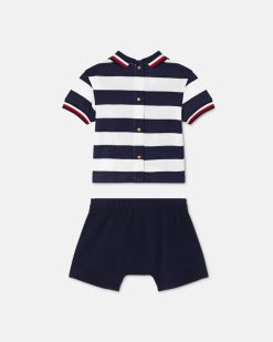 Coffret Cadeau | Versace Ensemble Polo Nautical Stripe Baby