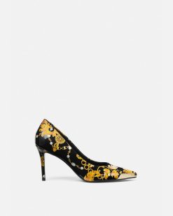 Chaussures | Versace Escarpins Mi-Hauts Scarlett Logo Couture