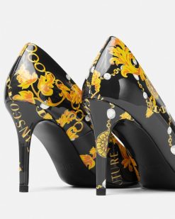 Chaussures | Versace Escarpins Mi-Hauts Scarlett Logo Couture