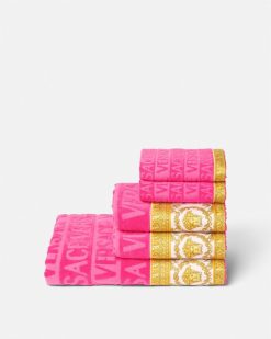 Linge De Bain | Versace Lot De 5 Serviettes I Baroque