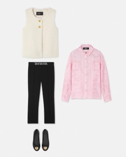 Vetements | Versace Gilet Kids En Fausse Fourrure