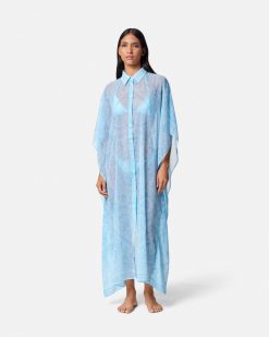 Vetements Et Accessoires De Plage | Versace Robe Longue Barocco