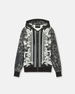 Vetements | Versace Hoodie Zippe A Imprime Animalier