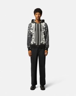 Vetements | Versace Hoodie Zippe A Imprime Animalier