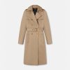 Vetements D'Exterieur Et Manteaux | Versace Trench En Gabardine