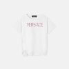 Vetements | Versace T-Shirt Versace Logo Kids Avec Cristaux