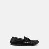 Chaussures Drivers | Versace Mocassins Medusa En Cuir Effet Croco