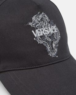 Chapeaux Et Casquettes | Versace Casquette De Baseball Annee Du Dragon