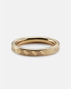 Bagues | Versace Bague Greek Key Gravee