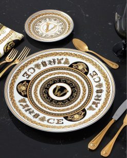 Collection Alphabet | Versace Assiette W Virtus Alphabet 33 Cm