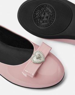 Chaussures | Versace Ballerines A Ruban Et Coeur Medusa Kids