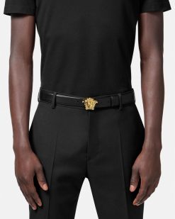 Ceintures | Versace Ceinture En Cuir La Medusa