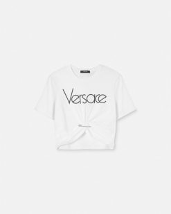 T-Shirts Et Pulls | Versace T-Shirt A Logo Safety Pin