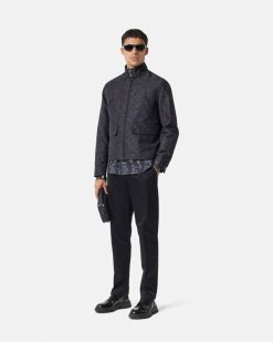 Vestes Et Manteaux | Versace Blouson En Jacquard Barocco