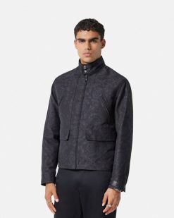 Vestes Et Manteaux | Versace Blouson En Jacquard Barocco