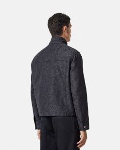 Vestes Et Manteaux | Versace Blouson En Jacquard Barocco