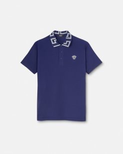 T-Shirts Et Polos | Versace Polo A Col Greca