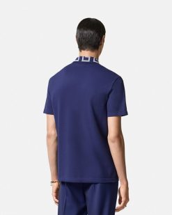 T-Shirts Et Polos | Versace Polo A Col Greca