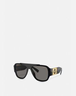 Lunettes De Soleil | Versace Lunettes De Soleil Aviateur Macy'S