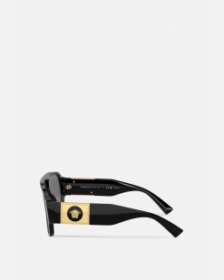 Lunettes De Soleil | Versace Lunettes De Soleil Aviateur Macy'S