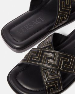 Sandales Et Claquettes | Versace Sandales Greca