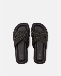 Sandales Et Claquettes | Versace Sandales Greca