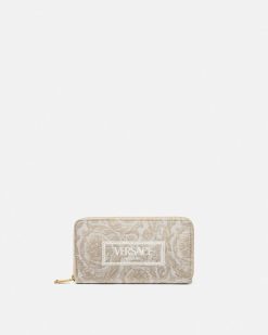 Portefeuilles | Versace Portefeuille Long En Jacquard Barocco