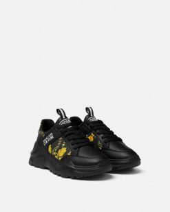 Chaussures | Versace Baskets Speedtrack A Imprime Chain Couture