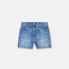 Denim | Versace Short Boyfriend En Denim Barocco