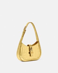 Greca Goddess | Versace Petit Sac Hobo Metallise Greca Goddess