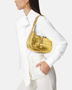 Greca Goddess | Versace Petit Sac Hobo Metallise Greca Goddess