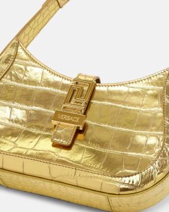 Greca Goddess | Versace Petit Sac Hobo Metallise Greca Goddess