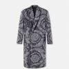 Vestes Et Manteaux | Versace Manteau Long En Cachemire Melange Barocco