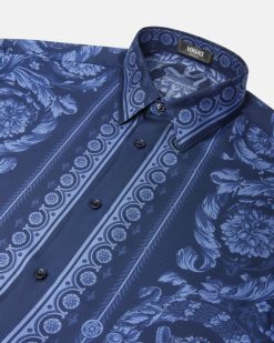 Chemises | Versace Chemise Barocco En Soie