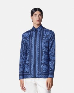 Chemises | Versace Chemise Barocco En Soie