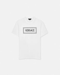 T-Shirts Et Polos | Versace T-Shirt A Logo Brode