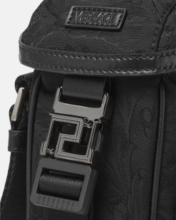 Neo Nylon | Versace Sac A Bandouliere En Jacquard Neo Nylon